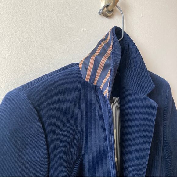 Corduroy Blazer J.Crew Campbell Blue Size 0 Petite NWT - Picture 3 of 11